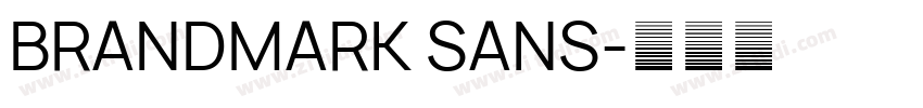 BRANDMARK SANS字体转换
